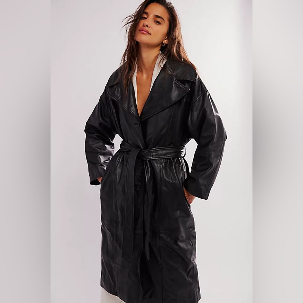 Deadwood Terra Recycled Leather Trench Coat